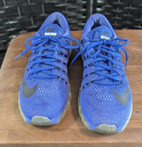 Nike Air Max 2016 Blue/blk Athletic Shoes Excel. Used condition size 10 women’s