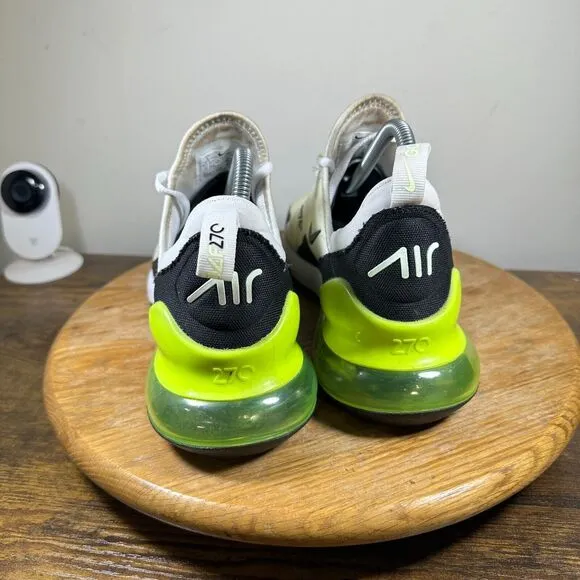 Nike Air Max‎ 270 Golf White Volt Athletic Shoes Men's Size 9 CK6483-105