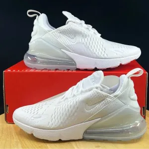 Nike Air Max 270 GS White Metallic Silver Shoes Sz 6Y NEW* 943345-103 (7.5 Wmns)
