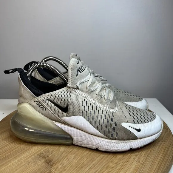 Nike Air Max 270 Womens Size 7.5 Shoes White Black Athletic Running Sneakers