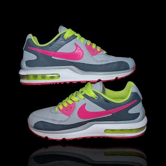 Nike Air Max 443369-063 Gray Casual Shoes Sneakers Youth / Men's 6 - Women's 7.5