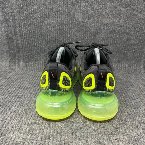 Nike Air Max 720 Neon Collection Black Green Athletic Shoes Mens 7.5 AO2924-008