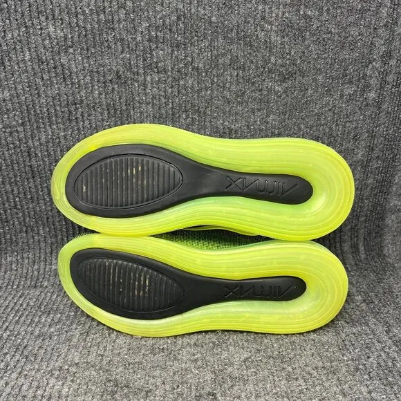 Nike Air Max 720 Neon Collection Black Green Athletic Shoes Mens 7.5 AO2924-008