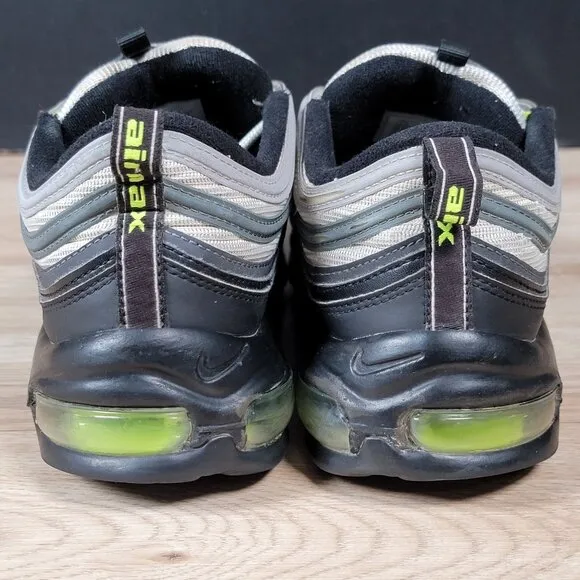 Nike Air Max 97 Icons Shoes Mens Size 11.5 Black Platinum Athletic DX4235-001