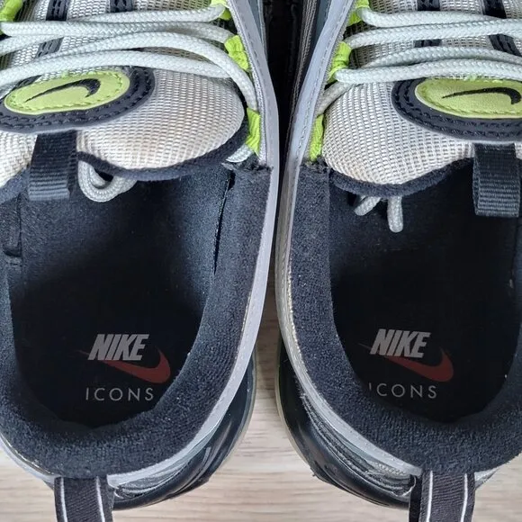 Nike Air Max 97 Icons Shoes Mens Size 11.5 Black Platinum Athletic DX4235-001