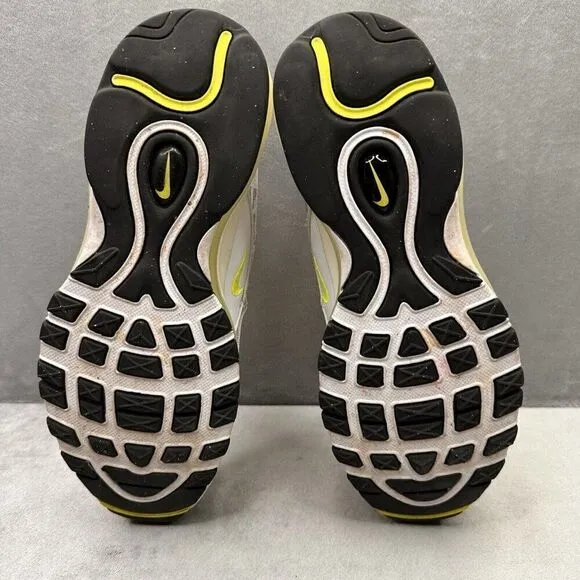Nike Air Max 97 Size 7Y (Womens 8.5) Shoes White Volt Just Do It Athletic