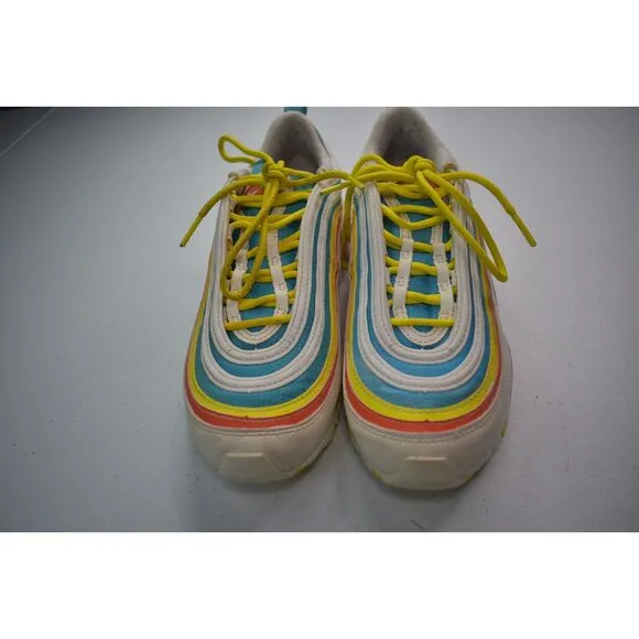 Nike Air Max 97 Summer Pack Rainbow Stripe Athletic Shoes Youth Size 5
