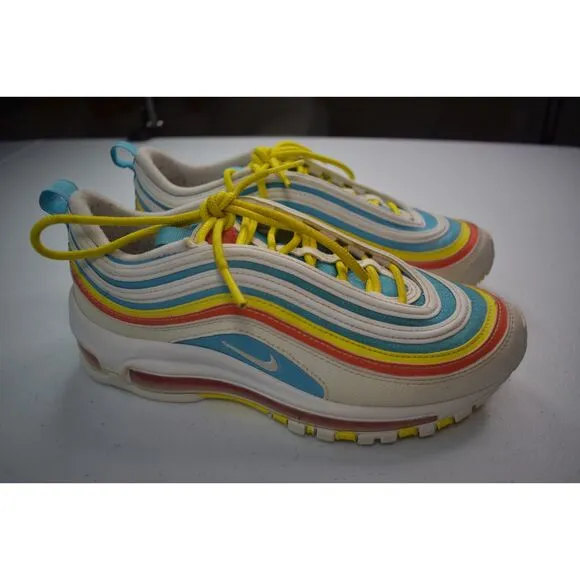 Nike Air Max 97 Summer Pack Rainbow Stripe Athletic Shoes Youth Size 5