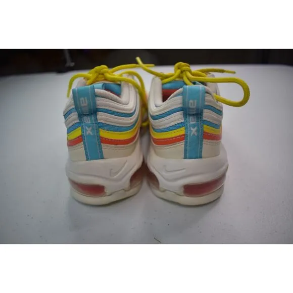 Nike Air Max 97 Summer Pack Rainbow Stripe Athletic Shoes Youth Size 5