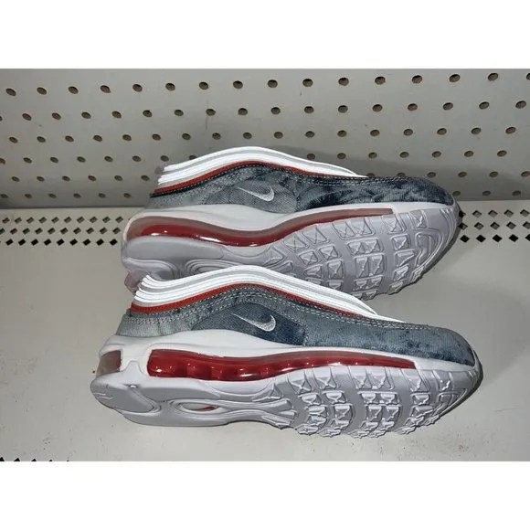 Nike Air Max 97 Washed Denim Womens Athletic Shoes Sneakers Size 6 DV2180-900