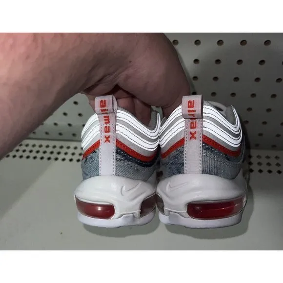Nike Air Max 97 Washed Denim Womens Athletic Shoes Sneakers Size 6 DV2180-900