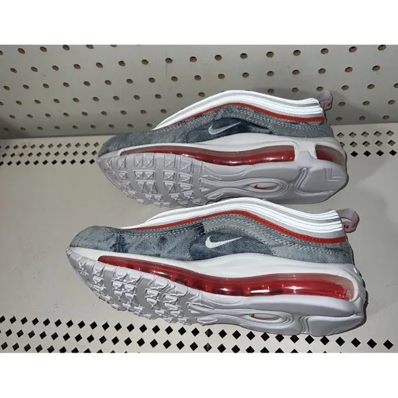Nike Air Max 97 Washed Denim Womens Athletic Shoes Sneakers Size 6 DV2180-900