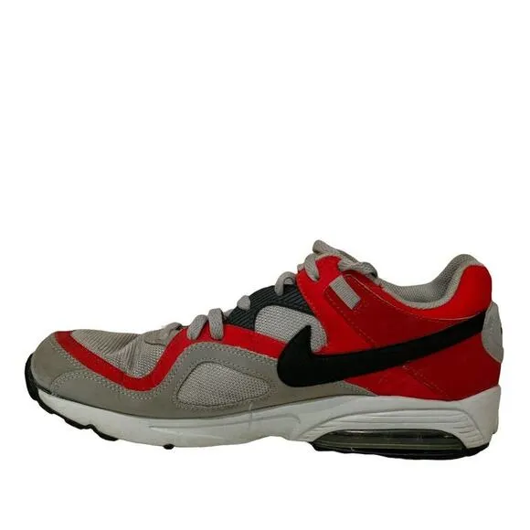 Nike Air Max Go Strong Wolf Gray Challenge Red Shoes Men's Size 12 Athleticwear