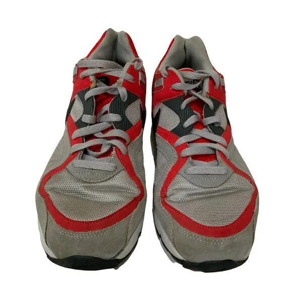 Nike Air Max Go Strong Wolf Gray Challenge Red Shoes Men's Size 12 Athleticwear