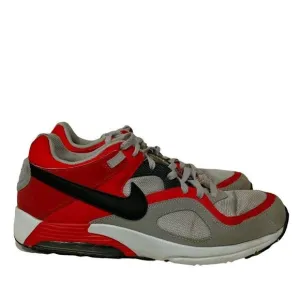 Nike Air Max Go Strong Wolf Gray Challenge Red Shoes Men's Size 12 Athleticwear