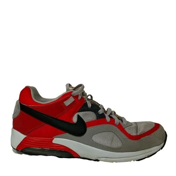 Nike Air Max Go Strong Wolf Gray Challenge Red Shoes Men's Size 12 Athleticwear