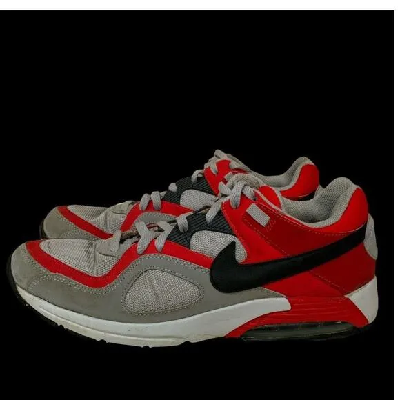 Nike Air Max Go Strong Wolf Gray Challenge Red Shoes Men's Size 12 Athleticwear