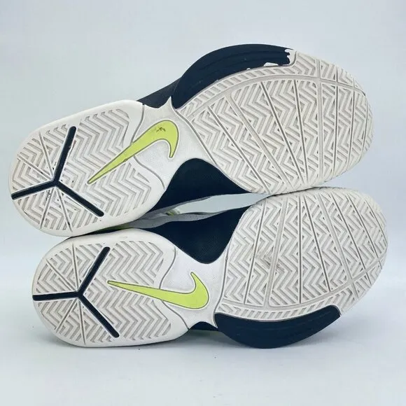 Nike Air Max Men Size 10.5 Lace Up White Neon Athletic Shoes 407535-101