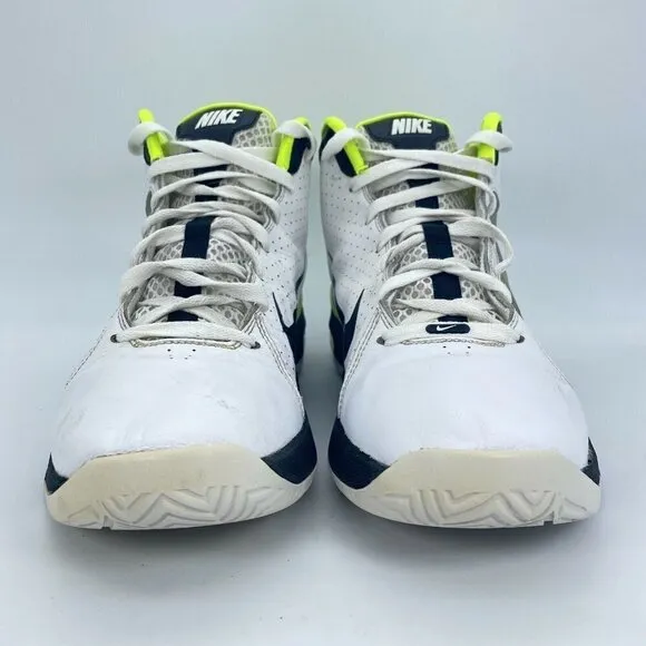 Nike Air Max Men Size 10.5 Lace Up White Neon Athletic Shoes 407535-101