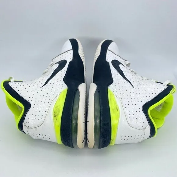 Nike Air Max Men Size 10.5 Lace Up White Neon Athletic Shoes 407535-101