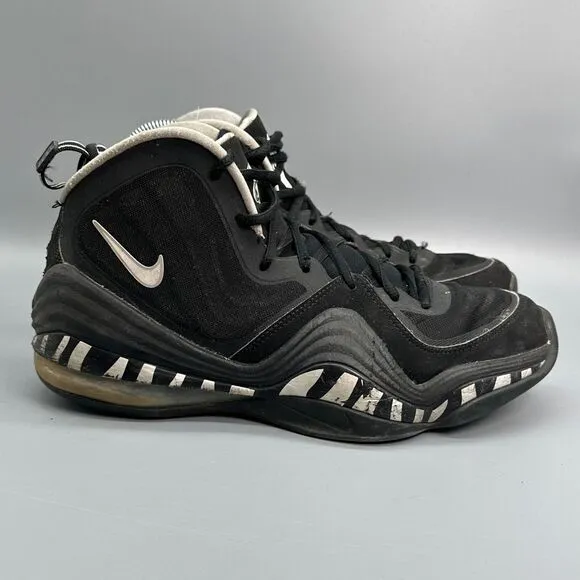 Nike Air  Max Penny 5 Mens 9 Athletic Sneaker Shoes Black Thrashed Basketball