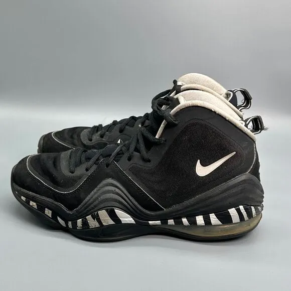 Nike Air  Max Penny 5 Mens 9 Athletic Sneaker Shoes Black Thrashed Basketball
