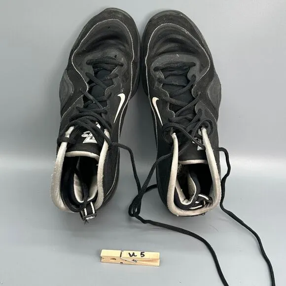 Nike Air  Max Penny 5 Mens 9 Athletic Sneaker Shoes Black Thrashed Basketball