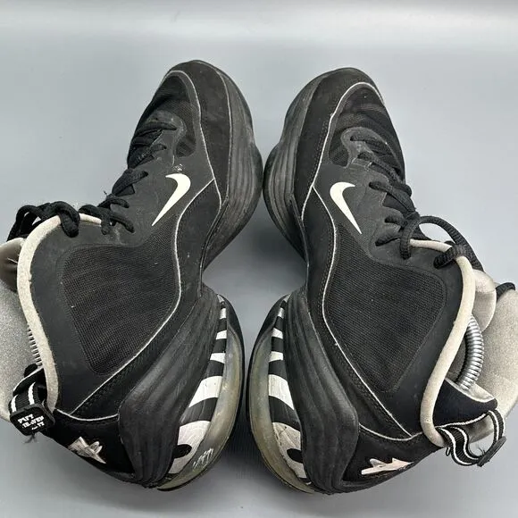 Nike Air  Max Penny 5 Mens 9 Athletic Sneaker Shoes Black Thrashed Basketball
