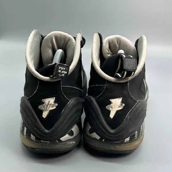 Nike Air  Max Penny 5 Mens 9 Athletic Sneaker Shoes Black Thrashed Basketball