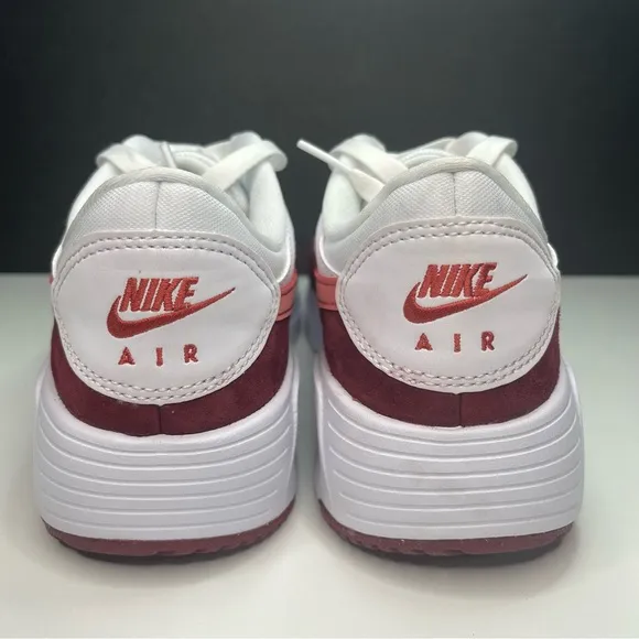 Nike Air Max SC White Black Red Athletic Shoes FJ3242-100 Women's Size 7.5