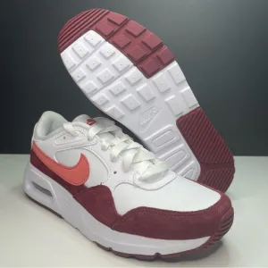 Nike Air Max SC White Black Red Athletic Shoes FJ3242-100 Women's Size 7.5