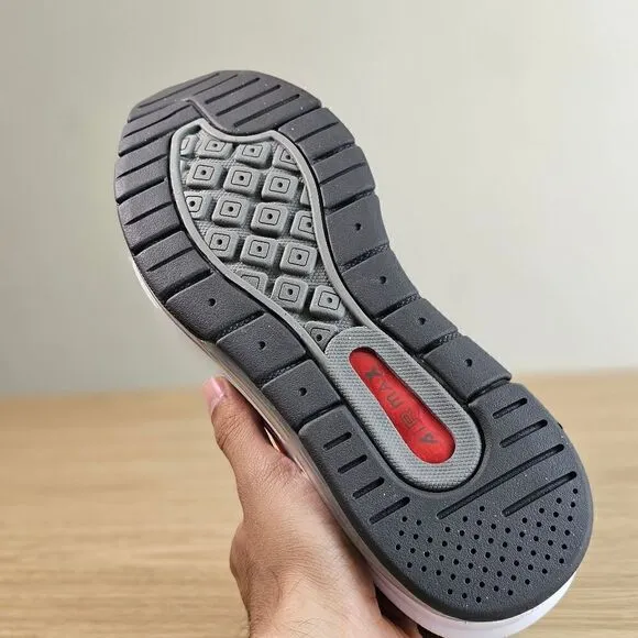 Nike Air Max Genome 360 Shoes Youth 7 Grey White Red Black Vapormax Sneakers New