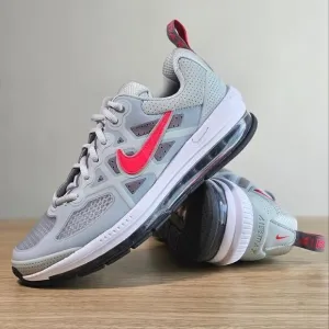 Nike Air Max Genome 360 Shoes Youth 7 Grey White Red Black Vapormax Sneakers New