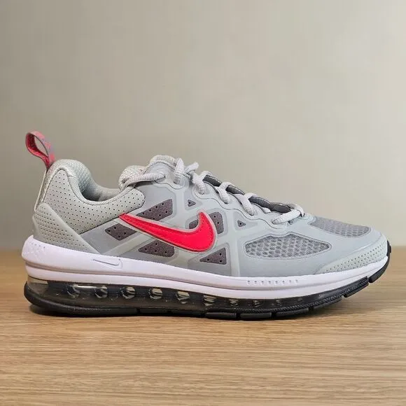 Nike Air Max Genome 360 Shoes Youth 7 Grey White Red Black Vapormax Sneakers New