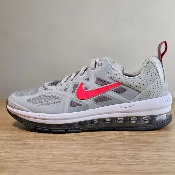 Nike Air Max Genome 360 Shoes Youth 7 Grey White Red Black Vapormax Sneakers New