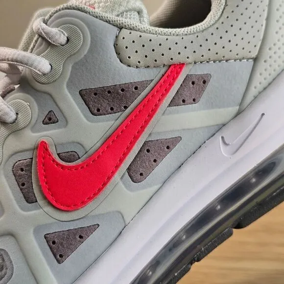 Nike Air Max Genome 360 Shoes Youth 7 Grey White Red Black Vapormax Sneakers New