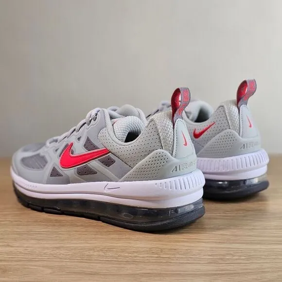Nike Air Max Genome 360 Shoes Youth 7 Grey White Red Black Vapormax Sneakers New