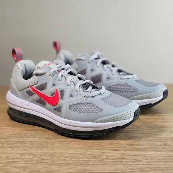 Nike Air Max Genome 360 Shoes Youth 7 Grey White Red Black Vapormax Sneakers New