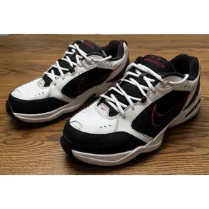Nike‎ Air Monarch IV 416355-101 Black White Athletic Shoes Sneakers Mens Sz 14