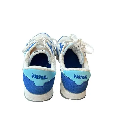NIKE Air Pegasus 83 Double Swoosh Shoes Mens Sz 9 White Sail Old Royal Blue‎ EUC