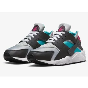 Nike Air Huarache DD1068-004 Mens Black/Pink/Emerald Athletic Sneaker Shoes RS49