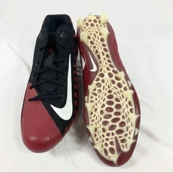 Nike Alfa Cleat Red Black shoes Men size 17