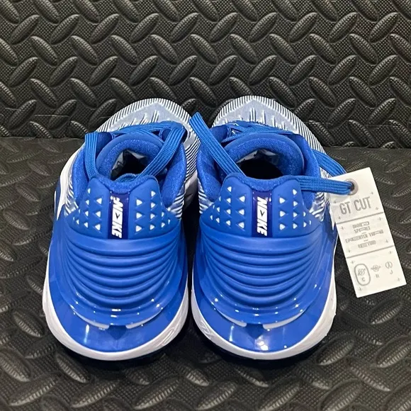Nike Athletic Basketball Shoes Blue White Mens Size 5.5 Womens Size 7‎