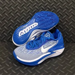 Nike Athletic Basketball Shoes Blue White Mens Size 5.5 Womens Size 7‎