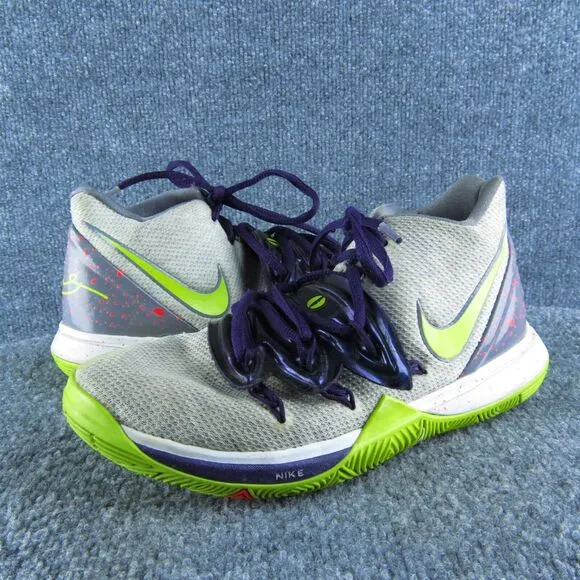 Nike Boys Sneaker Shoes Sz Y 5 Medium Athletic Gray Fabric Lace Up