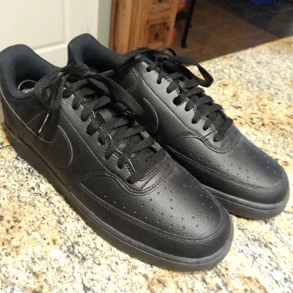 Nike COURT VISION LOW Men's Black CD5463-002 Athletic Sneaker Shoes Sz 12
