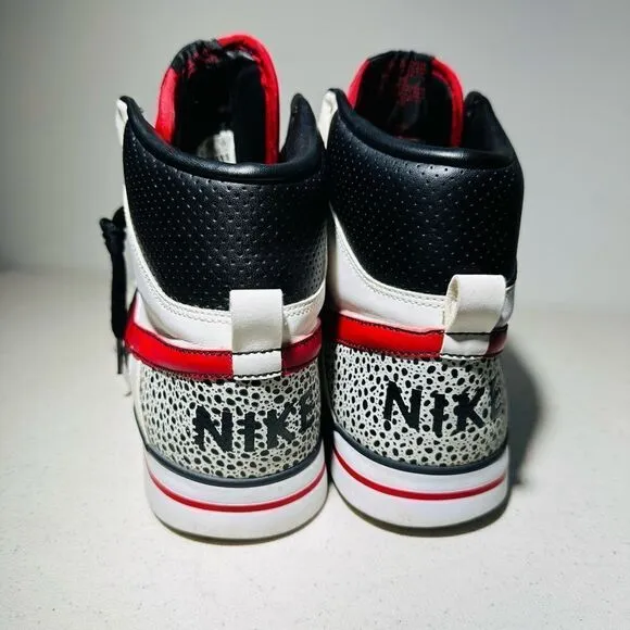 Nike Delta Force High Men's Size 11 US Athletic Shoes White Black Red 370424-161