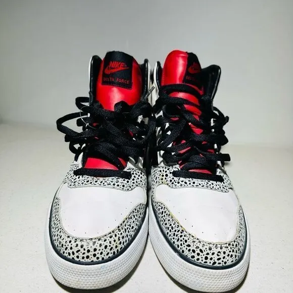 Nike Delta Force High Men's Size 11 US Athletic Shoes White Black Red 370424-161