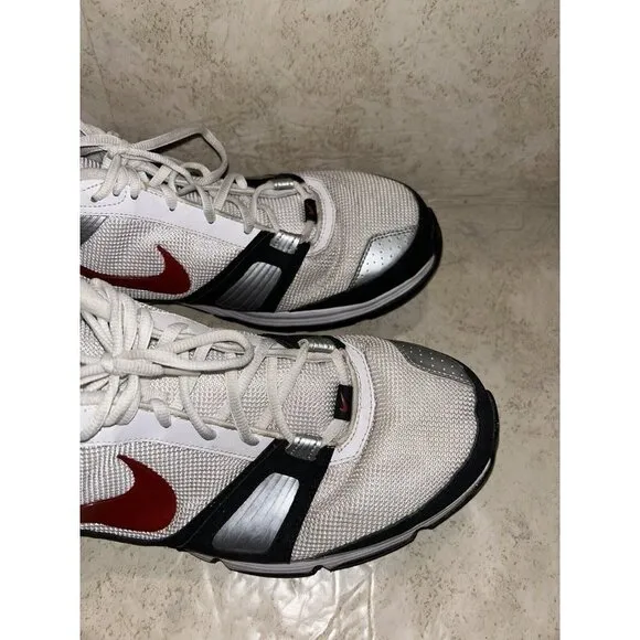 Nike Dual Fusion TR White/Red/Black Athletic Running  Dad Shoes Men’s Size 14
