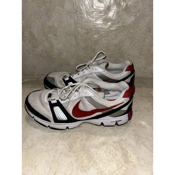 Nike Dual Fusion TR White/Red/Black Athletic Running  Dad Shoes Men’s Size 14